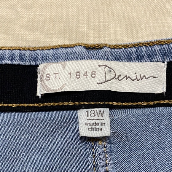 Est 1946 Denim Jean Skirt, Midi Length, Size 18W. - Picture 9 of 12